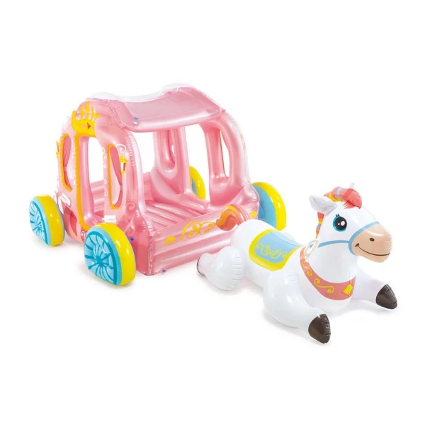INTEX INFLATABLE PRINCESS CARRIAGE (WITHOUT PACKAGING)
