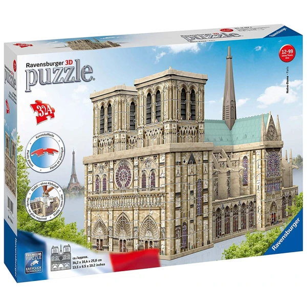 RAVENSBURGER 3D ΠΑΖΛ MAXI 324 τεμ. ΝΟΤΡ ΝΤΑΜ