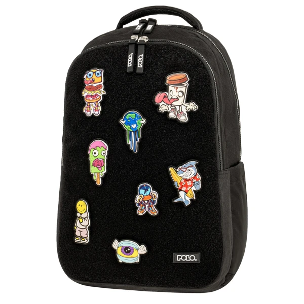 POLO 2026 ΣΑΚΙΔΙΟ PATCHES ΜΑΥΡΟ