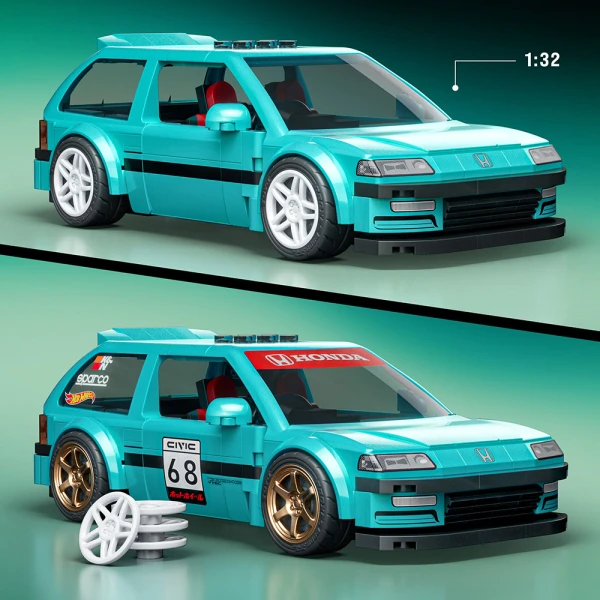 HOT WHEELS SPEED SERIES ΑΥΤΟΚΙΝΗΤΟ CUSTOM \'90 HONDA CIVIC EF