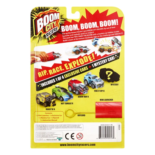 BOOM CITY RACERS - 2 VEHICLES AND LAUNCHER 