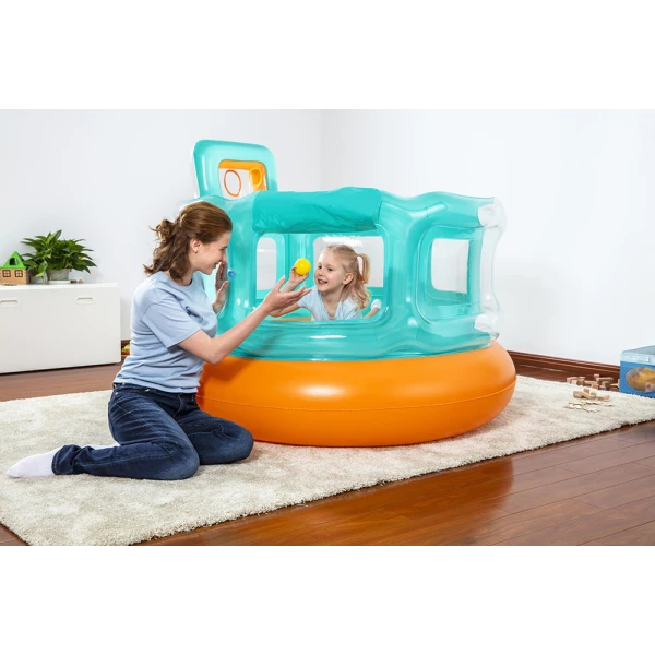 BESTWAY INFLATABLE TRAMPOLINE 152X152X117 cm HOPS \'N HOOPS