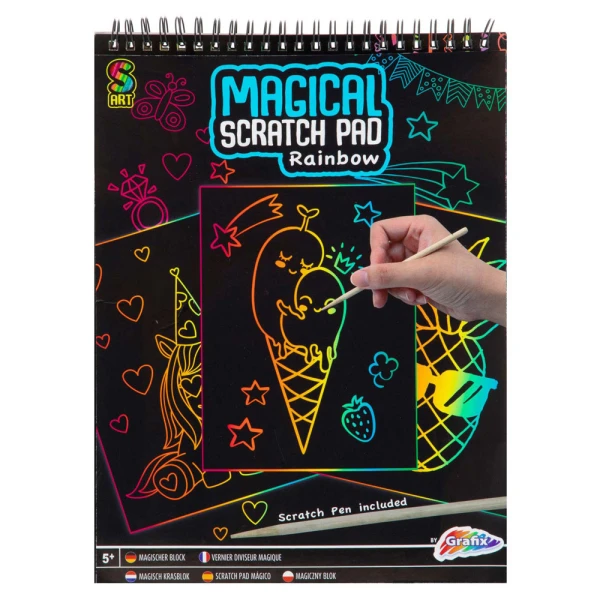 ΣΕΤ MAGIC SCRATCH ΜΕ ΣΤΥΛΟ - 2 ΣΧΕΔΙΑ