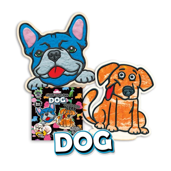 SPLAT PLANET MESS-FREE PAINT KIT WITH CLAY DOGS