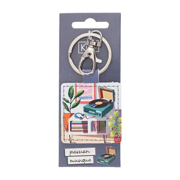 KIUB DESTINATION SQUARE KEYCHAIN ​​- MUSIC
