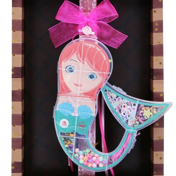 SYNCHRONIA HANDMADE CANDLE 30 cm DIY JEWELRY SET - MERMAID