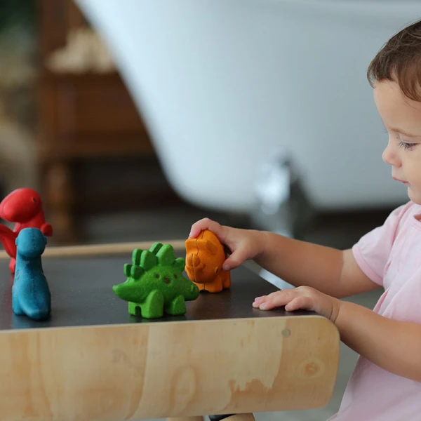 PLAN TOYS WOODEN TRICERAPTORS
