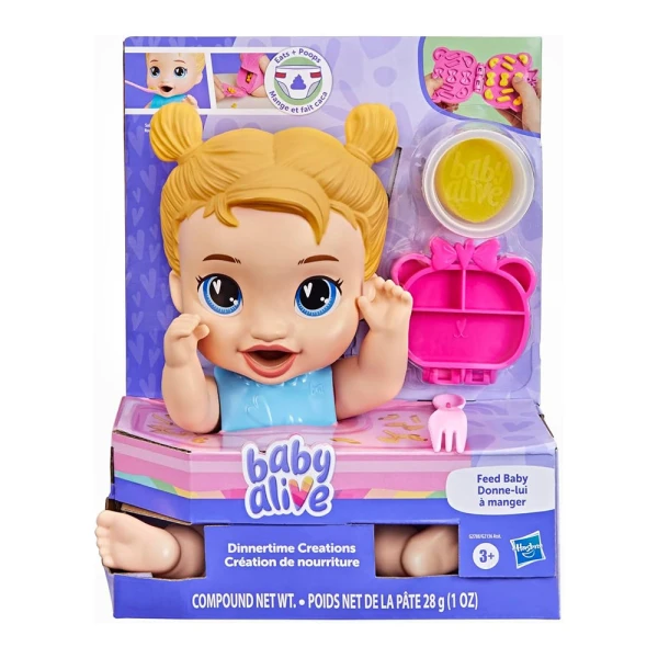 BABY ALIVE ΚΟΥΚΛΑ ΞΑΝΘΟ ΜΩΡΟ HARPER - DINNERTIME CREATIONS