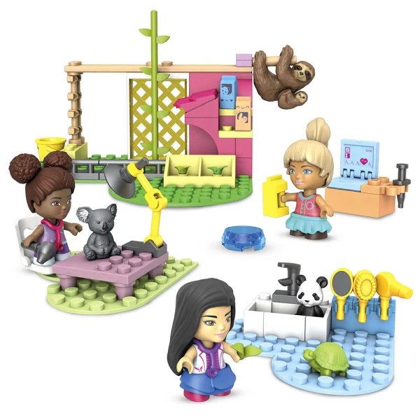 MEGA BLOKS BARBIE ΙΑΤΡΕΙΟ ΓΙΑ ΖΩΑΚΙΑ 90 τεμ.