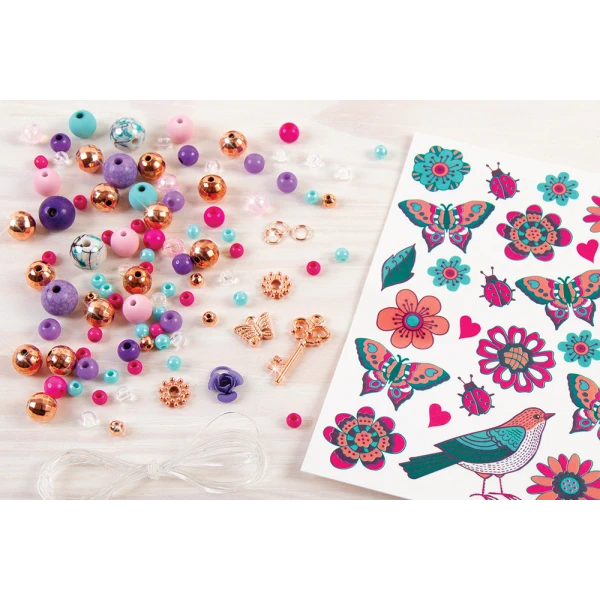 MAKE IT REAL - BEDAZZLED CHARM BRACELETS BLOOMING CREATIVITY