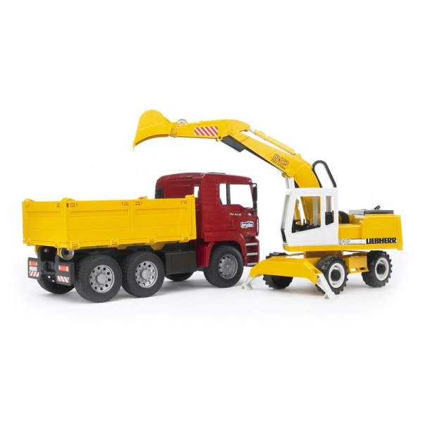BRUDER ΧΩΜΑΤΟΥΡΓΙΚΟ ΦΟΡΤΗΓΟ ΜΑΝ ΜΕ ΕΚΣΚΑΦΕΑ LIEBHERR BR002751
