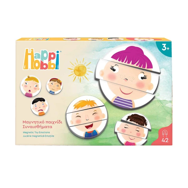 HAPPIHOBBI MAGNET FEELINGS 42 EDUCATIONAL PAPER MAGNETS FOR AGES 3+