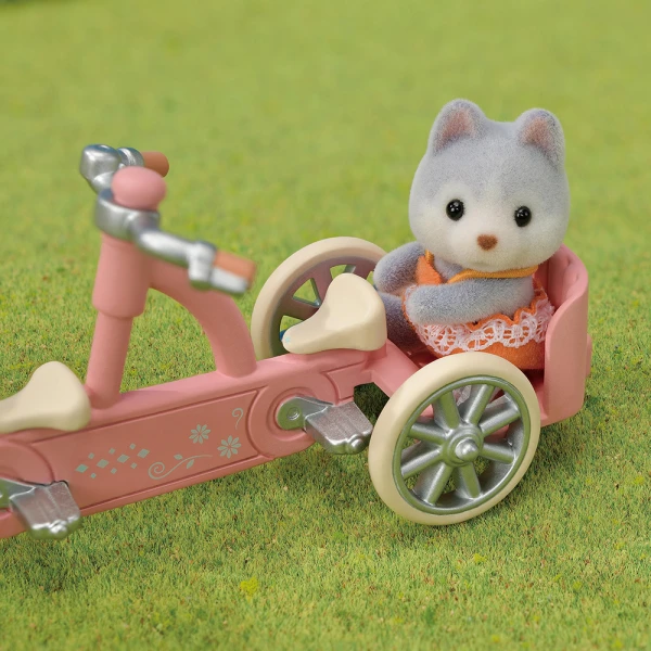 THE SYLVANIAN FAMILIES TANDEM CYCLING SET HUSKY SISTER & BROTHER 5637