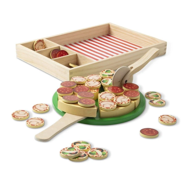 MELISSA & DOUG WOODEN SET PIZZA PARTY