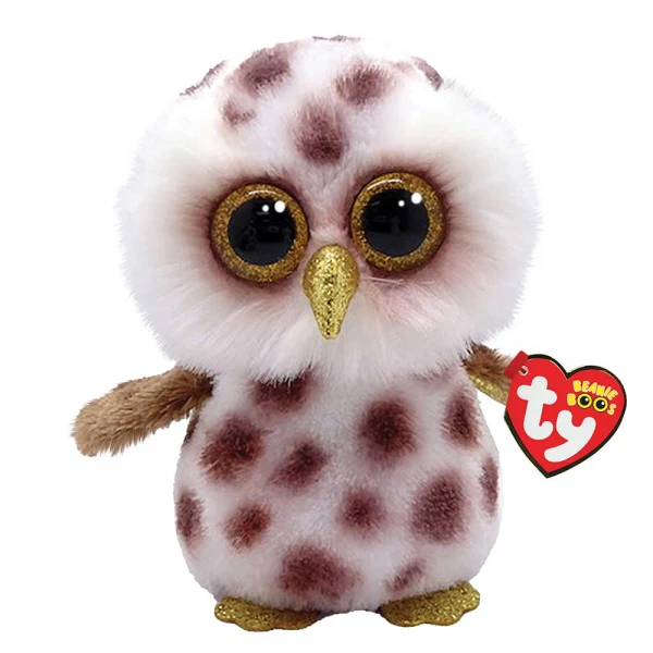 TY BEANIE BOOS PLUSH SPOTTED OWL 15 CM