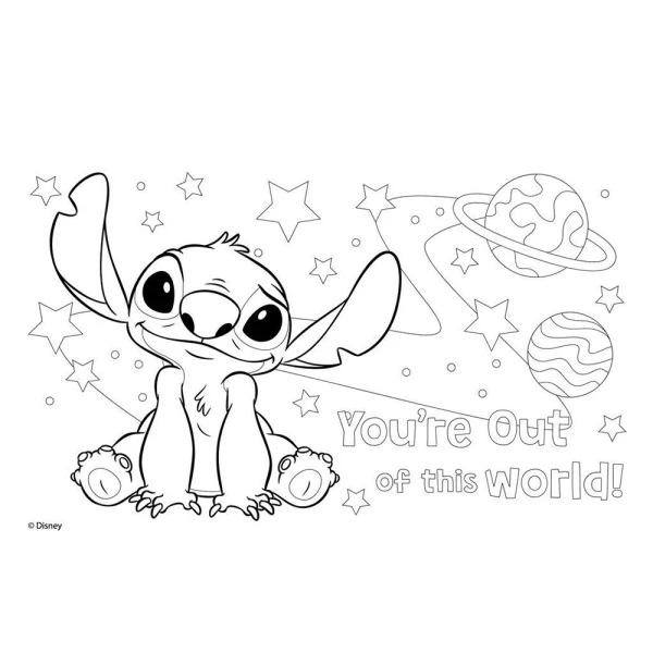 ΜΠΛΟΚ ΖΩΓΡΑΦΙΚΗΣ 23Χ33 εκ. 40 ΦΥΛΛΑ LILO & STITCH ΜΕ ΑΥΤΟΚΟΛΛΗΤΑ - 2 ΣΧΕΔΙΑ