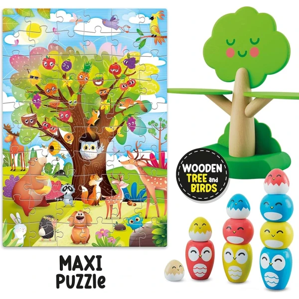 LISCIANI MONTESSORI - WOOD TREE BALANCING