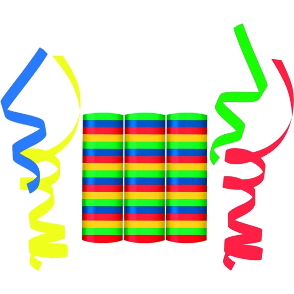 STREAMERS 3 ROLLS 4 COLOURS