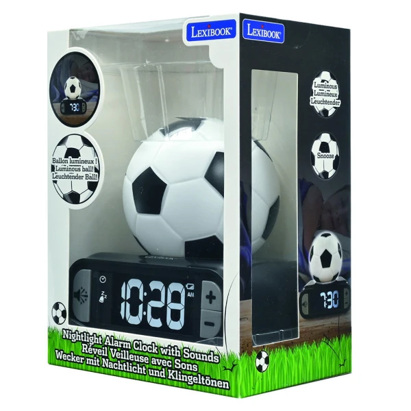 LEXIBOOK ΨΗΦΙΑΚΟ ΡΟΛΟΙ FOOTBALL ΜΕ ΦΩΣ ΚΑΙ ΗΧΟ - LCD ΟΘΟΝΗ ΚΑΙ ΜΕΛΩΔΙΕΣ