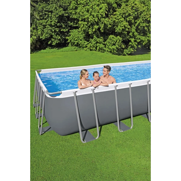 BESTWAY RACTANGULAR POOL STEEL PRO MAX 640X274X132 cm