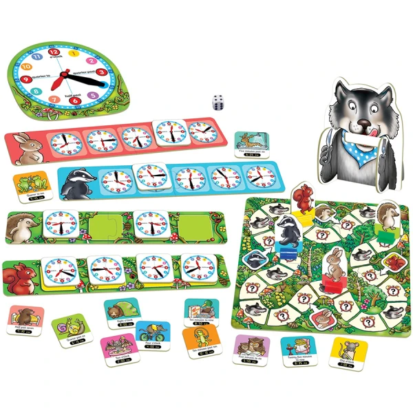 ORCHARD TOYS BOARD GAME WHAT\'S THE TIME Mr. WOLF?