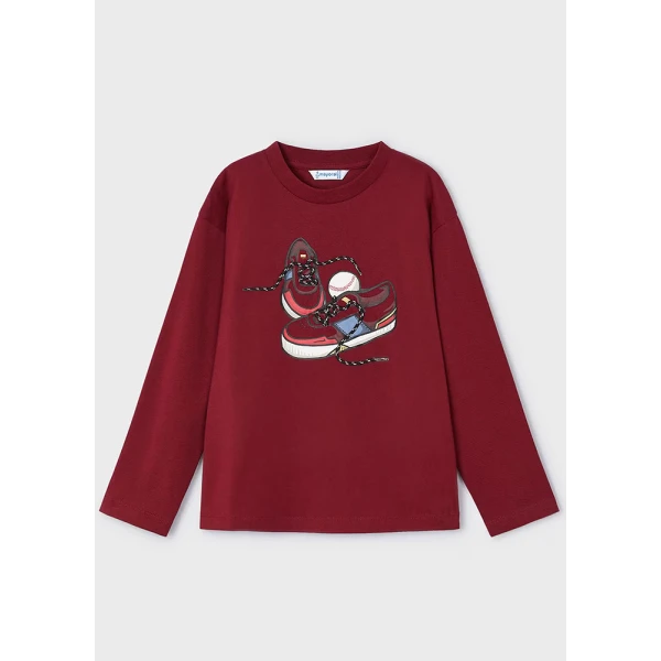 MAYORAL LONG SLEEVES BLOUSE SNEAKERS RED