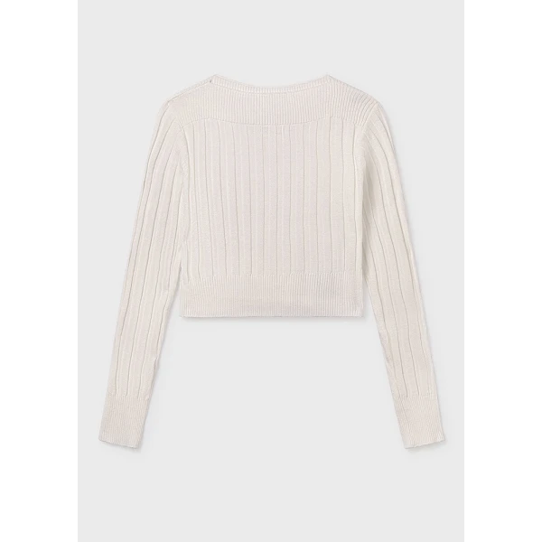 MAYORAL JERSEY PERFORATED ECRU 