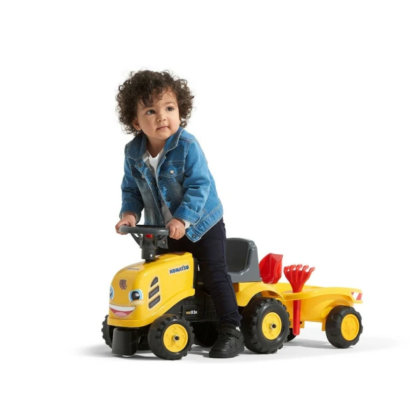 FALK BABY KOMATSU ΤΡΑΚΤΕΡ ΜΕ ΤΡΕΪΛΕΡ ΤΣΟΥΓΚΡΑΝΑ ΚΑΙ ΦΤΥΑΡΙ