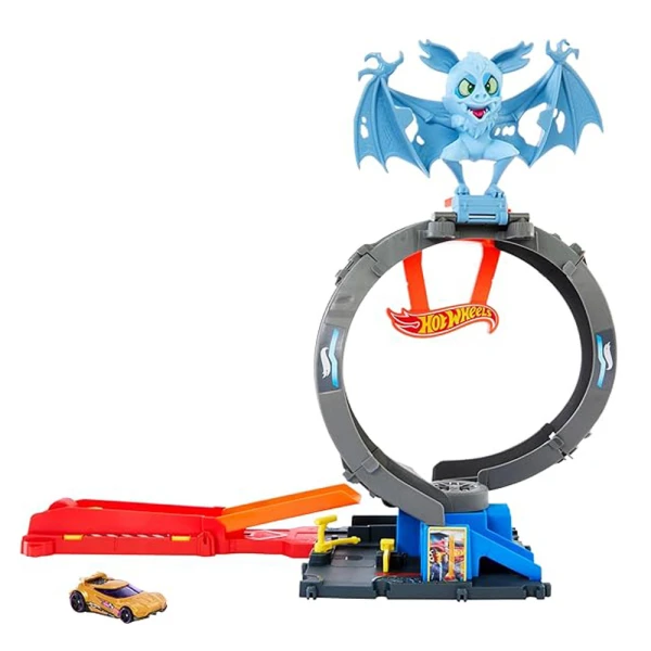 HOT WHEELS CITY TRACKS WITH BEASTS - BAT LOOP ATTACK