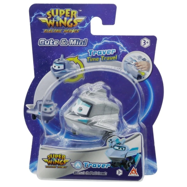 SUPER WINGS ELECTRIC HEROES STUNT & PULL BACK TRAVER