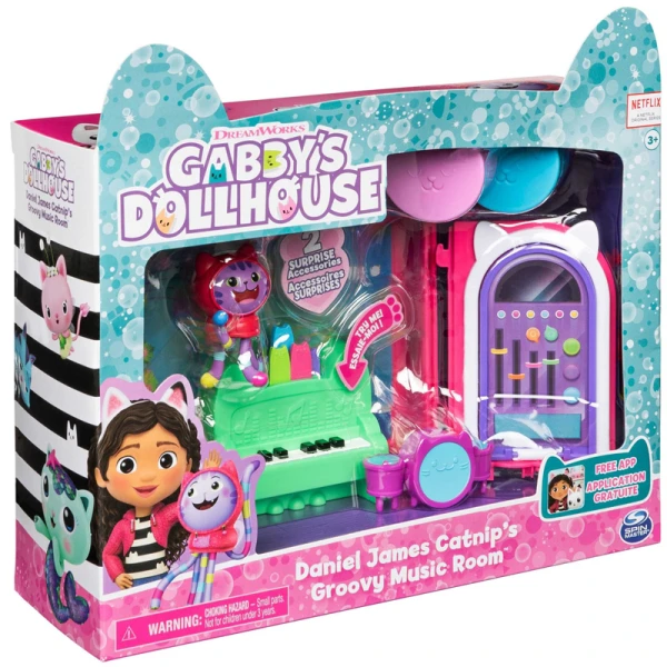 GABBY\'S DOLLHOUSE ΜΙΝΙ ΣΕΤ ΔΩΜΑΤΙΑ ΚΟΥΚΛΟΣΠΙΤΟΥ - ΔΩΜΑΤΙΟ ΜΟΥΣΙΚΗΣ