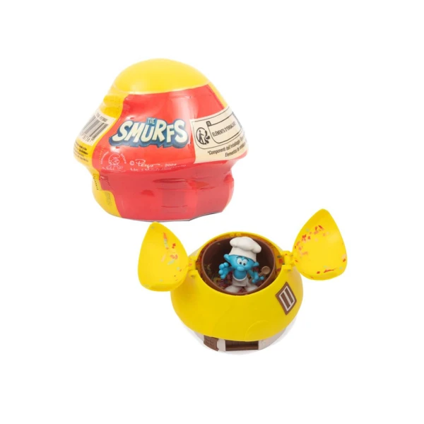 SMURFS HOUSE WITH CONFETTI AND SURPRISE FIRURE - 6 COLOURS