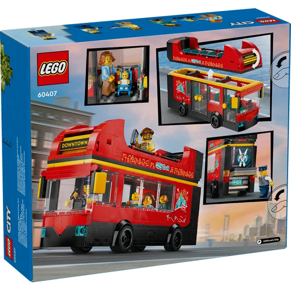 LEGO® CITY ΚΟΚΚΙΝΟ ΔΙΩΡΟΦΟ ΛΕΩΦΟΡΕΙΟ ΞΕΝΑΓΗΣΗΣ