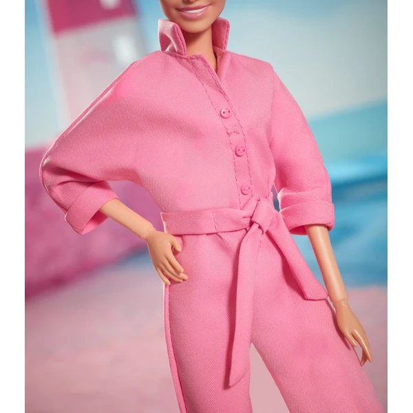 COLLECTIBLE DOLL BARBIE MOVIE PINK BOILER SUIT