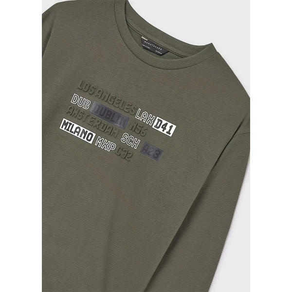 MAYORAL LONG-SLEEVE T-SHIRT OLIVE 