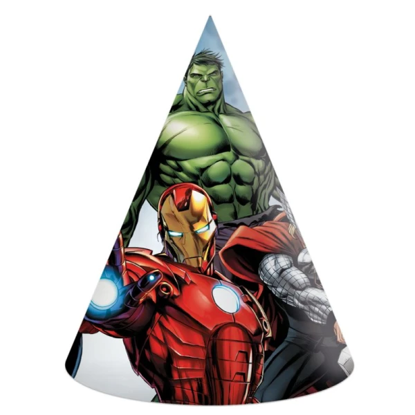 FSC ΧΑΡΤΙΝΑ ΚΑΠΕΛΑ AVENGERS INFINITY STONES 6 τεμ.