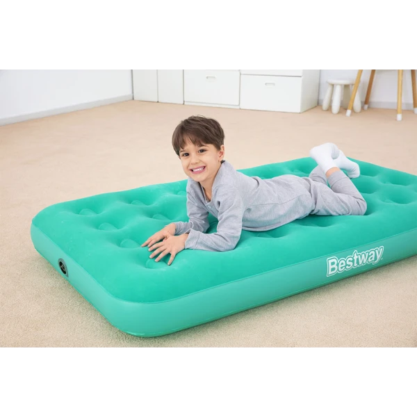 BESTWAY CHILDREN INFLATABLE AIRBED 158X89X18 cm DROWSY DREAMER AIR LIGHT BLUE WITH MANUAL HAND PUMP