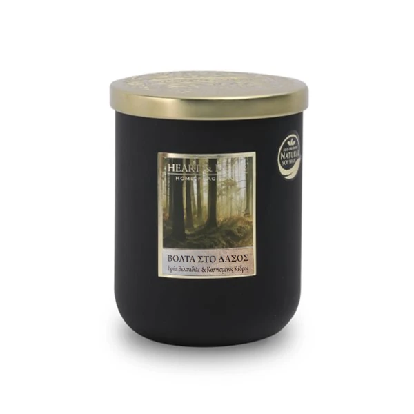 HEART & HOME LARGE CANDLE 320g WALK IN THE WOODS