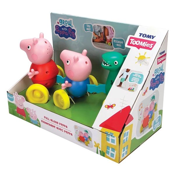 TOMY TOOMIES ΒΡΕΦΙΚΟ ΠΑΙΧΝΙΔΙ ΣΥΡΟΜΕΝΟ ΟΙΚΟΓΕΝΕΙΑ PEPPA PIG ΓΙΑ 18+ ΜΗΝΩΝ