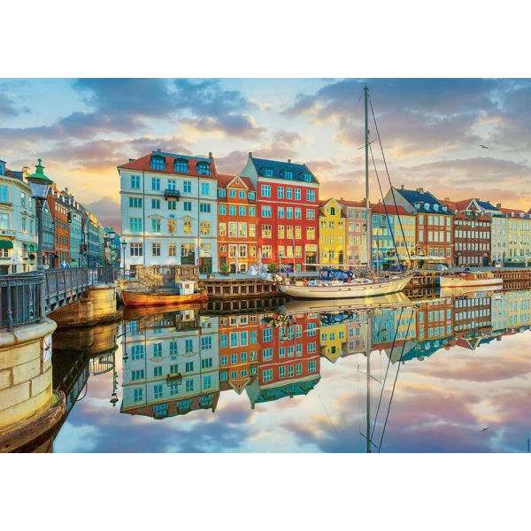 EDUCA PUZZLE 2000 pcs SUNSET AT COPENHAGEN HARBOUR