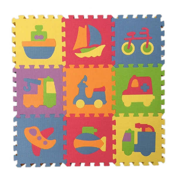 FLOOR PUZZLE EVA 9 pcs VEHICLES