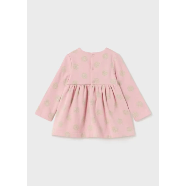 MAYORAL DRESS COTTON JACQUARD PINK