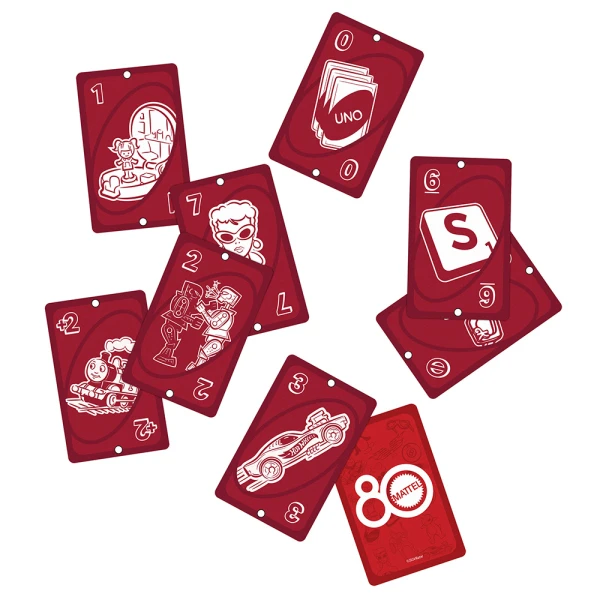 CARDS BOARD GAME UNO MATTEL 80 YEARS
