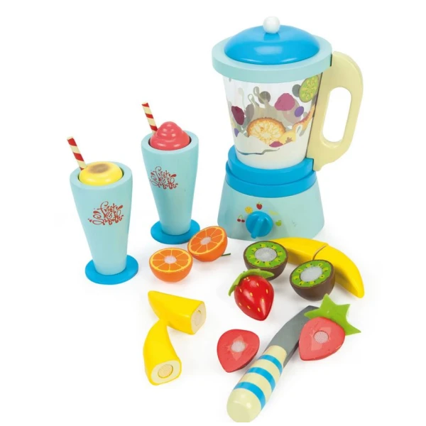 LE TOY VAN WOODEN SET BLENDER WITH FRUITS