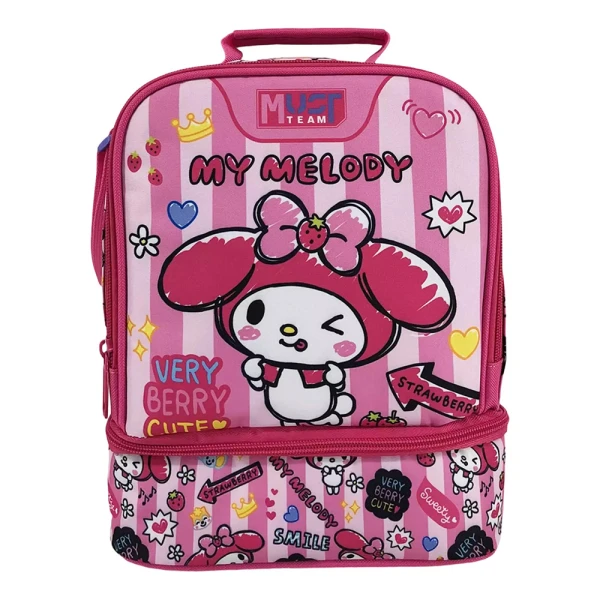 MUST TEAM INSULATED LUNCH BAG 22X16X28 cm  MY MELODY PINK BOW