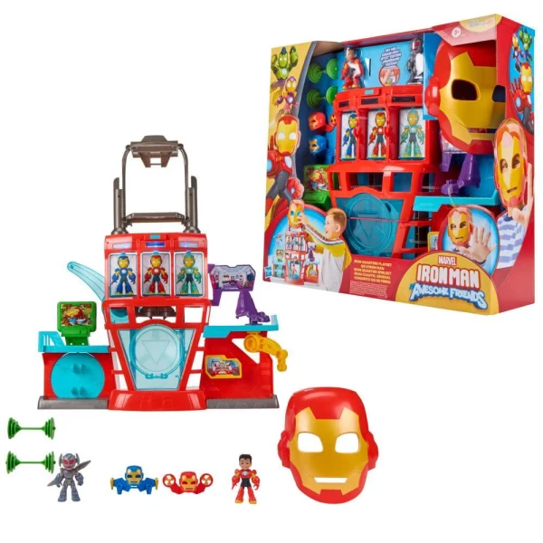 MARVEL IRON MAN AND HIS AWESOME FRIENDS ΣΕΤ ΠΑΙΧΝΙΔΙΟΥ IRON QUARTERS