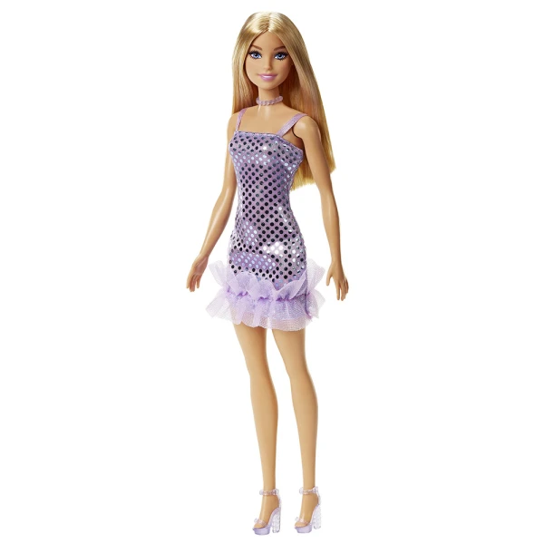 ΚΟΥΚΛΑ BARBIE MINI ΦΟΡΕΜΑΤΑ - ΜΩΒ ΦΟΡΕΜΑ