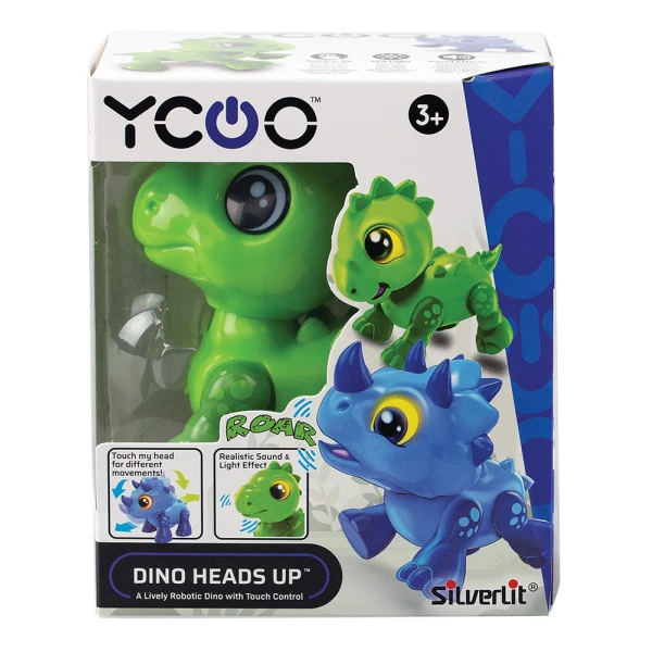 SILVERLIT YCOO DINO HEADS UP ΗΛΕΚΤΡΟΝΙΚΟ ΡΟΜΠΟΤ Τ-ΡΕΞ ΓΙΑ 3+ ΧΡΟΝΩΝ
