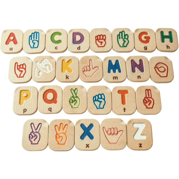 PLAN TOYS ΞΥΛΙΝΗ ΑΛΦΑΒΗΤΑ ΣΤΗ ΝΟΗΜΑΤΙΚΗ ΓΛΩΣΣΑ