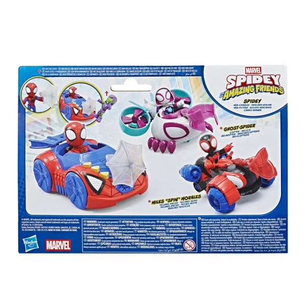 SPIDEY AND HIS AMAZING FRIENDS SPIDEY WEB CRAWLER VEHICLE AND FIGURE
